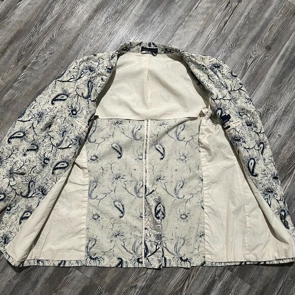 Polo Ralph Lauren Floral Paisley Cotton Blazer Jacket L Macau - Picture 6 of 6